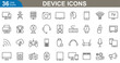 © Kashif - Device icons set vector illustration. simple and modern icon set. Gadget, technology, mobile, computer, tablet and more.