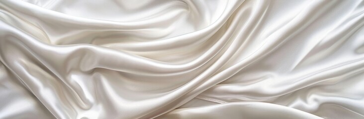 Poster - natural soft blur pattern with white gray satin texture. white grey satin texture is white silver fa