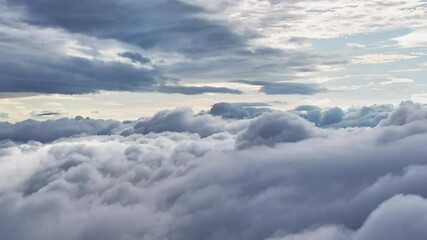 Canvas Print - clouds in the mountains