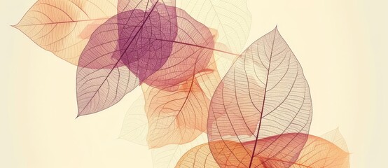 Wall Mural - Introducing the autumn abstract background with organic lines and textures on white background. Autumn floral detail and texture. A floral organic wallpaper background illustration.