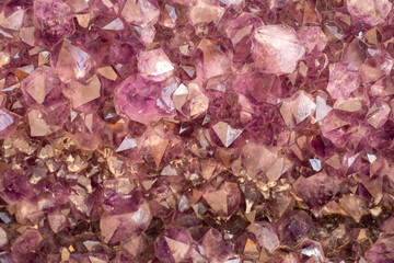 Poster - Amethyst Crystals Close-Up