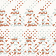 © Limolida Studio - Simple glitch geometric seamless abstract pattern with playful woven summer color. Bright whimsical gender neutral bold irregular shape textile Cotton effect background.