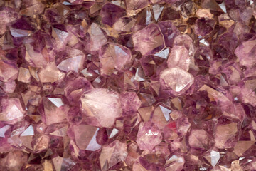 Poster - Amethyst Crystals Close Up