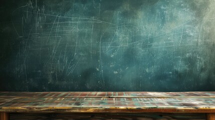 Wall Mural - Vintage colors picture with blackboard backdrop for graphic design