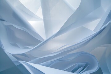 Poster - A close-up shot of a blank white sheet of paper, suitable for use in educational or creative settings