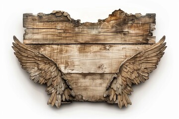 Poster - A wooden structure with detachable wings, ideal for props or decorations