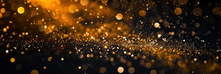 Wall Mural - Golden Sparkle Lights