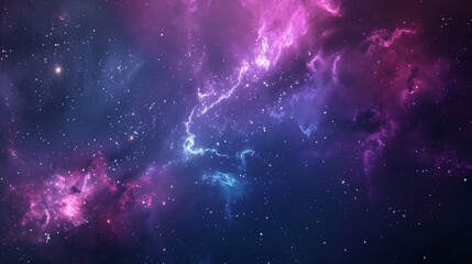 Wall Mural - realistic cosmic galaxy background. concept of space, nebula and cosmos