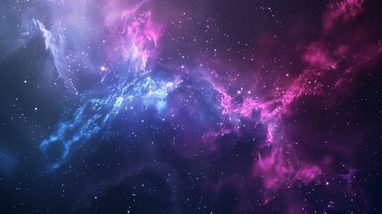 Wall Mural - realistic cosmic galaxy background. concept of space, nebula and cosmos