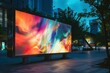 © Jorge Ferreiro - A Modern billboard projection screen showing abstract