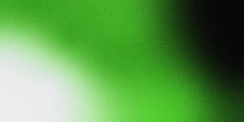 Wall Mural - Green noise gradient background, grainy texture, banner design with copy space