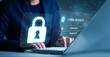 © teerawat - Cyber security concept, information security and encryption, secure access to user's personal information, secure Internet access, cybersecurity. Developing network security system.