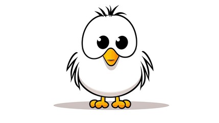 Sticker - a cute cartoon chick