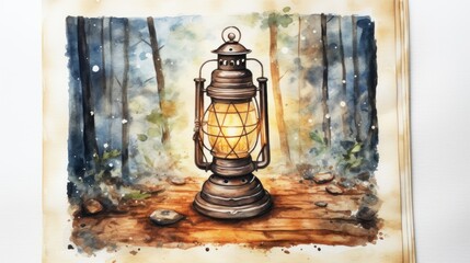 Wall Mural - lantern 