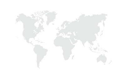  World map Grayscale,isolated on white background for website layouts,background,education, precise,customizable,Travel worldwide,map silhouette backdrop,earth geography, political,reports.