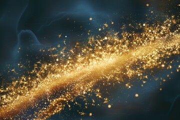 a mesmerizing abstract wallpaper featuring a dazzling array of golden light particles