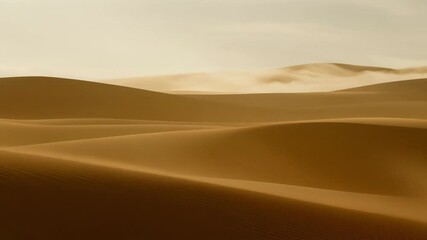 Canvas Print - The unrelenting wind creates a constantly shifting canvas of sand and light in the desert ridges.