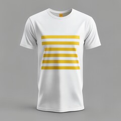 Wall Mural - 3d render of  a Striped T-shirt