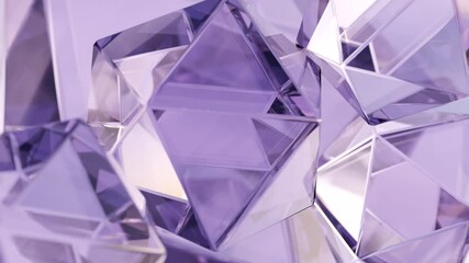 Aufkleber - a modern background with a purple polygonal design. 3d abstraction of a geometric jewel surface. bac