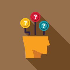 Poster - concept of problem solving and decision making process, finding solutions and answers