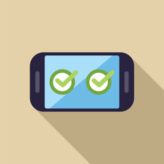 Poster - Smartphone is showing that the user has successfully agreed to the terms of service