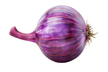 Wall Mural - Purple Onion Isolated on White Background