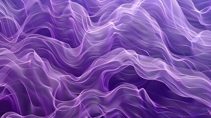 Sticker - Purple curve wave abstract with textured line background