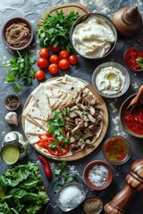 Wall Mural - Food buffet table