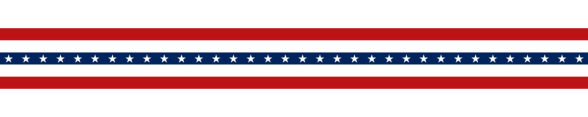 Wall Mural - United States flag. Stars and stripes ribbon