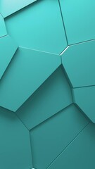 Aufkleber - Abstract animation of voronoi blocks moving and extruding. Minimal light clean corporate background. 3D geometric wall loop motion. Polygonal elements cycling displacement video. Vertical video
