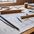 © Adriana - Mesa de trabalho de arquitetura