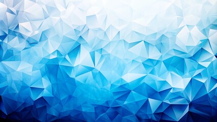 Wall Mural - abstract triangular shapes on a blue icy textured background,generative ai
