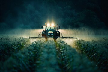 tractor in the field