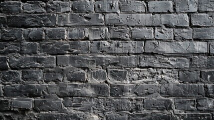 Wall Mural - Black Brick Wall Texture