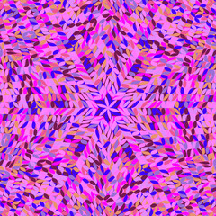Poster - Hypnotic abstract dynamic geometrical round tiled mosaic background - psychedelic colorful vector illustration from curved shapes