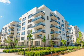 Buildings of modern apartments in a residential area of the city