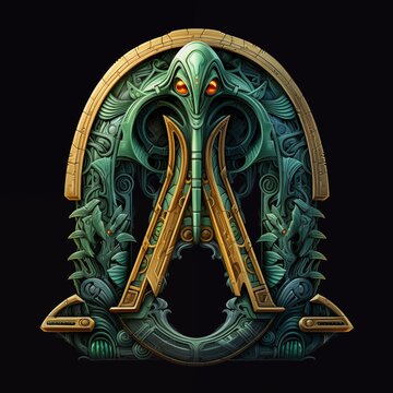 Three-dimensional letters A