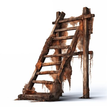 Three-dimensional letters A ladder