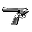 © John - Silhouette of a Revolver Karma Illustration Vector