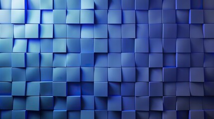 Poster - Light to dark blue gradient with square patterns, perfect for covers and posters