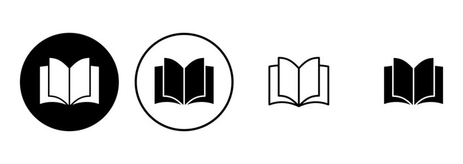 Poster - Book icon set. open book icon vector. ebook icon