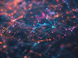 © KALEYA - Abstract Background with Glowing Lines and Dots