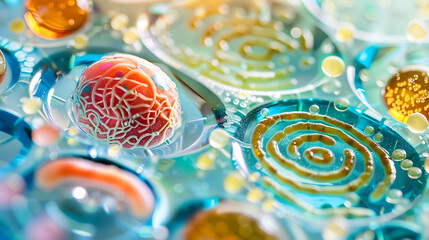 Sticker - Organelle functions a cell biology research lab