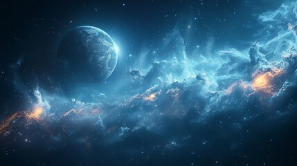Wall Mural - the concept of cosmic planets
