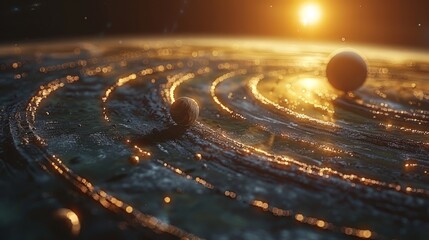 Wall Mural - the concept of cosmic planets