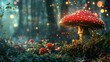 © Ahmad-Muslimin - Vibrant Red Fungi and Whimsical Bokeh in a Captivating Enchanted Forest