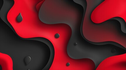 Wall Mural - Abstract Red waves geometric background. Modern background design. gradient color. Fluid shapes composition. Fit for presentation design. website, banners, wallpapers, brochure, posters