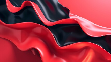 Wall Mural - Abstract Red waves geometric background. Modern background design. gradient color. Fluid shapes composition. Fit for presentation design. website, banners, wallpapers, brochure, posters