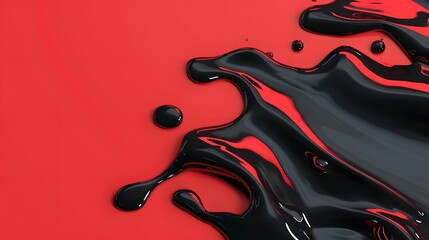 Fototapete - Abstract Red waves geometric background. Modern background design. gradient color. Fluid shapes composition. Fit for presentation design. website, banners, wallpapers, brochure, posters