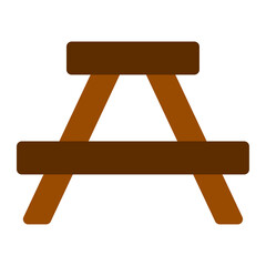 Sticker - picnic bench icon 